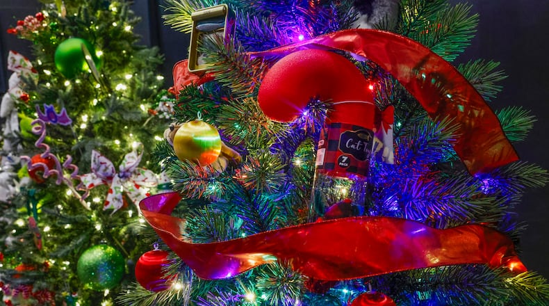 A view of the setup for "Enchanted Forest" on Tuesday, Nov. 25, 2025, at the Heritage Center, in Springfield. The display, presented by the Clark County Historical Society, is open from Friday, Nov. 28 to Dec. 20 at the Hellmuth Rotating Gallery on the second floor of the Heritage Center. Santa visits during Holiday in the City this Friday from 5-8 p.m., on Saturdays at 10 a.m.-2 p.m. from Dec. 6-20 and at 5-8 p.m. from Dec. 11 and Dec. 18. JOSEPH COOKE/STAFF