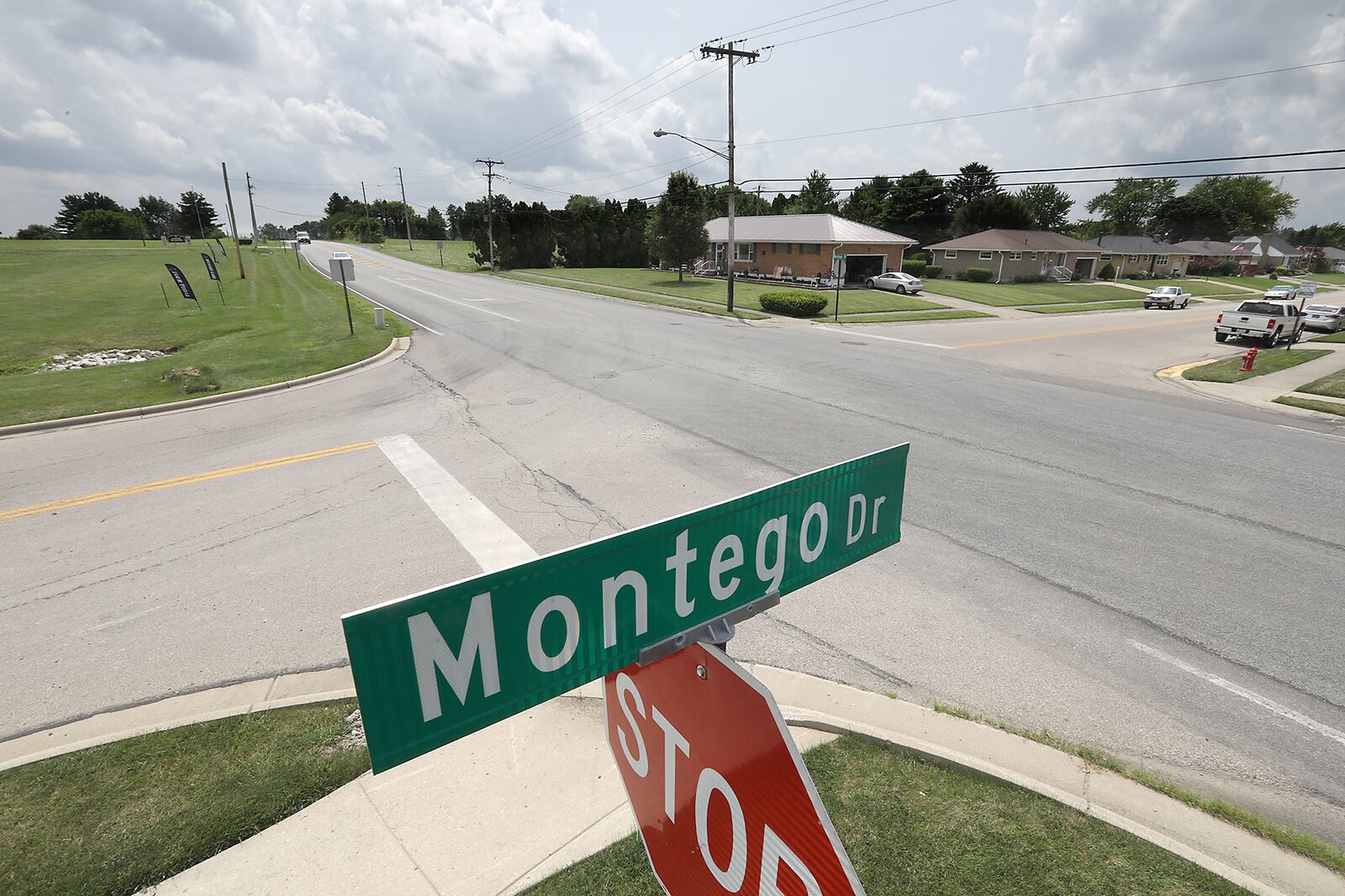 Middle Urbana Road will be getting some improvements including turn lanes and a traffic light in front of the new Kenton Ridge school site. BILL LACKEY/STAFF