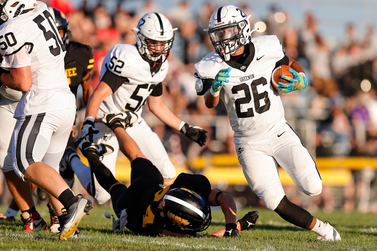 The Greenon High School football team beat Shawnee High School 34-14 on Friday, Aug. 22 in Springfield. MICHAEL COOPER/STAFF