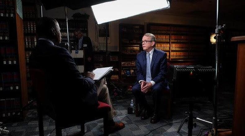CBS 60 Minutes correspondent Bill Whitaker interviewed with Attorney General and Governor-elect Mike DeWine about Ohio’s lawsuits to hold opioid manufacturers and distributors accountable for their role in the opioid crisis. The show aired on Dec. 16. CBS