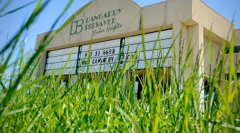 The closed Danbarry Theater in Huber Heights. MARSHALL GORBY\STAFF