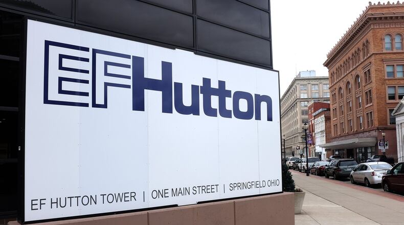 EF Hutton Tower in downtown Springfield. Bill Lackey/Staff