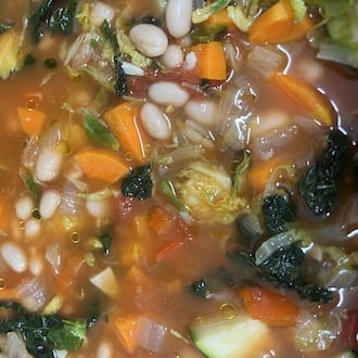 Anything in your refrigerator's crisper drawer could be considered when making a soup; just aim to build on bold flavors. CONTRIBUTED