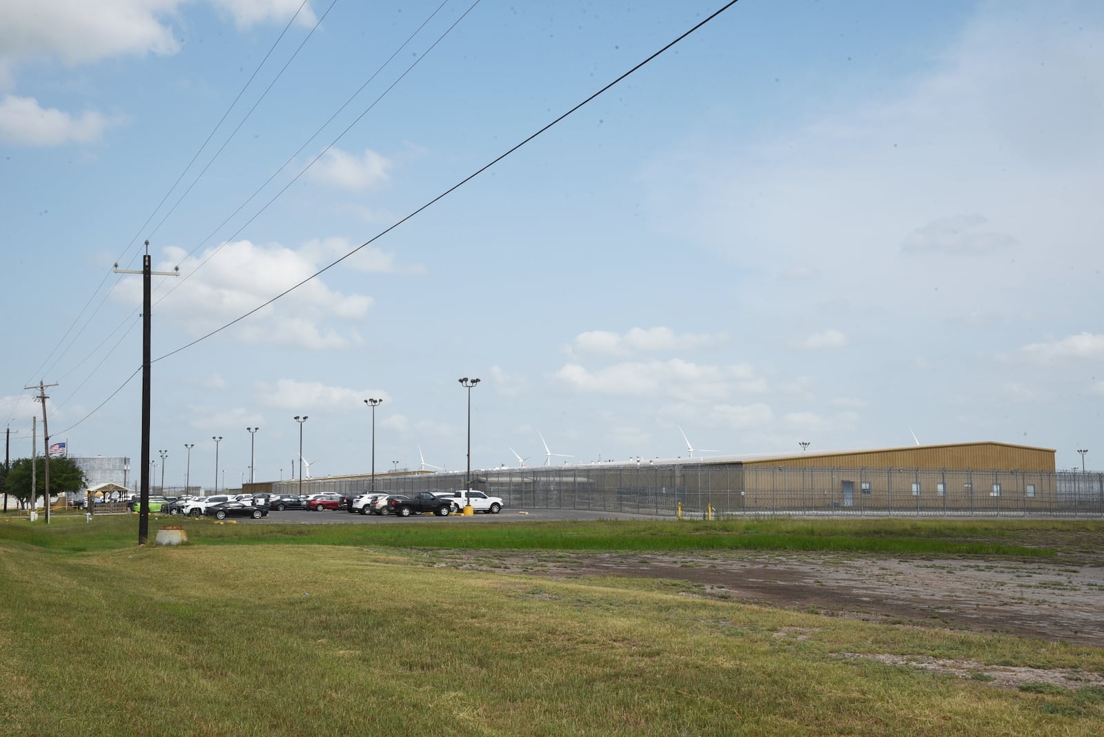 The El Valle Detention Center in Raymondville, Texas is pictured, Thursday, May 1, 2025, after a federal judge in the district barred the Trump administration from deporting any Venezuelans at the south Texas detention center under the Alien Enemies Act, an 18th-century wartime law. (AP Photo/Valerie Gonzalez)