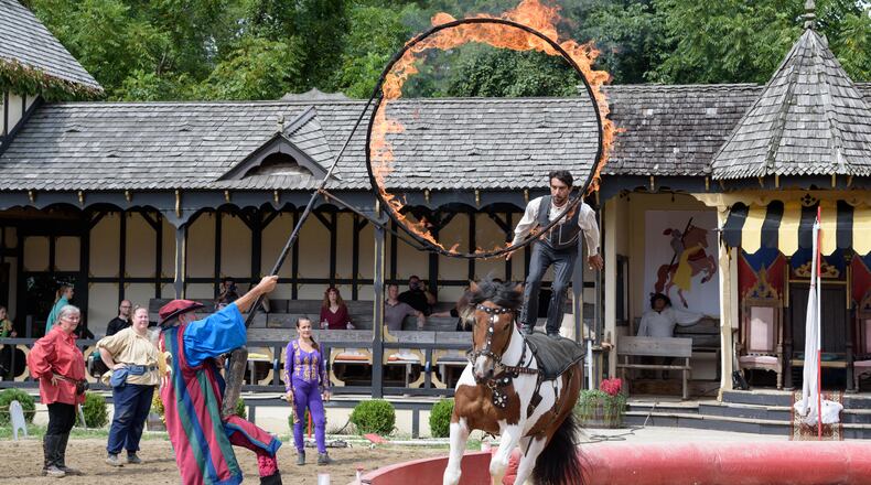 The 33rd Annual Ohio Renaissance Festival runs weekends through Oct. 30 at Renaissance Park near Harveysburg in Warren County. TOM GILLIAM / CONTRIBUTING PHOTOGRAPHER