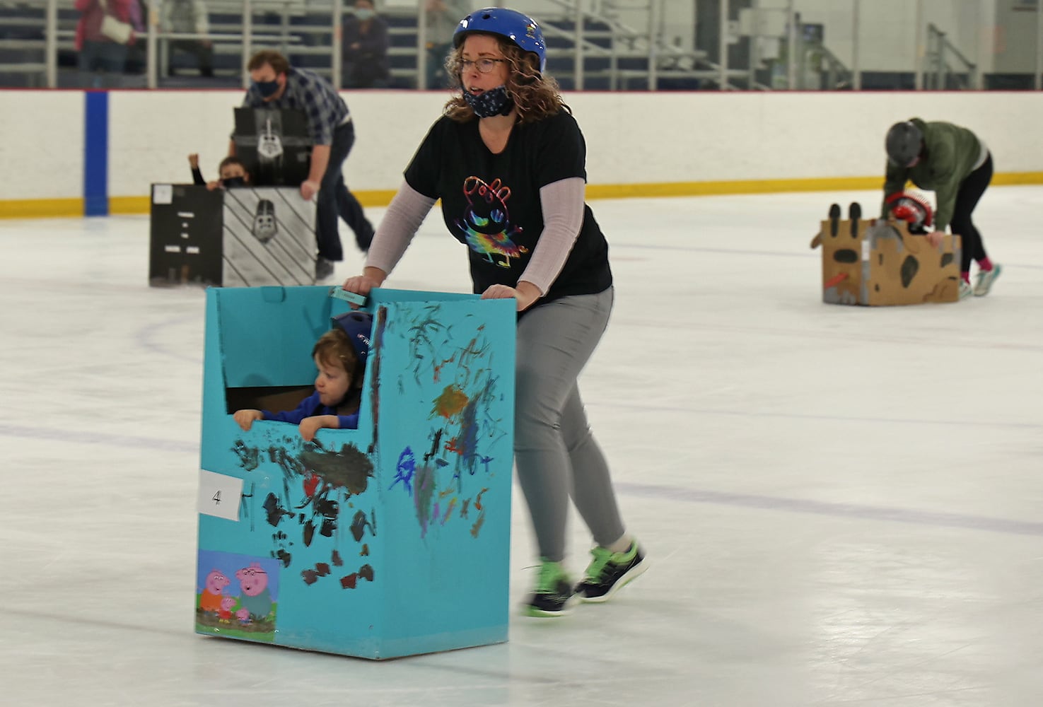 032221 Cardboard Bobsled Races SNS