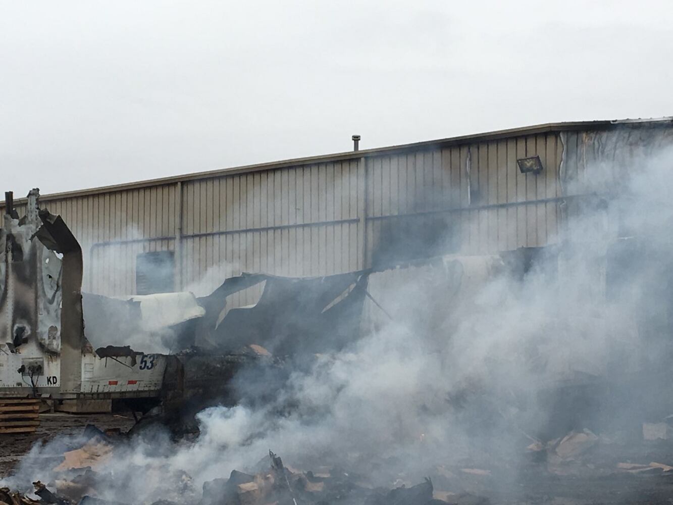 PHOTOS: Flames seen in BDL Supply fire in South Charleston