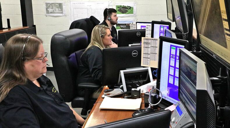 The current Clark County Dispatch Center Thursday. BILL LACKEY/STAFF