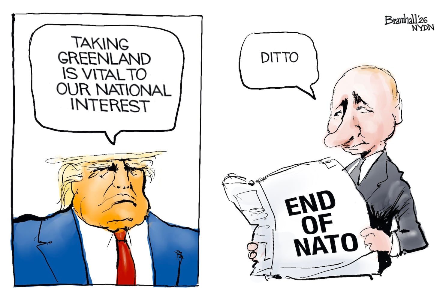 CARTOONS: Bill Bramhall, Jan. 20, 2026