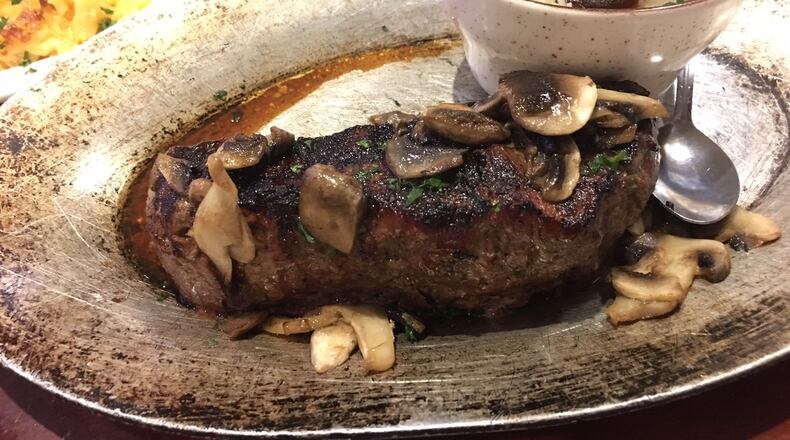The New York Strip Steak at The Tavernette in Medway. CONTRIBUTED PHOTO BY ALEXIS LARSEN