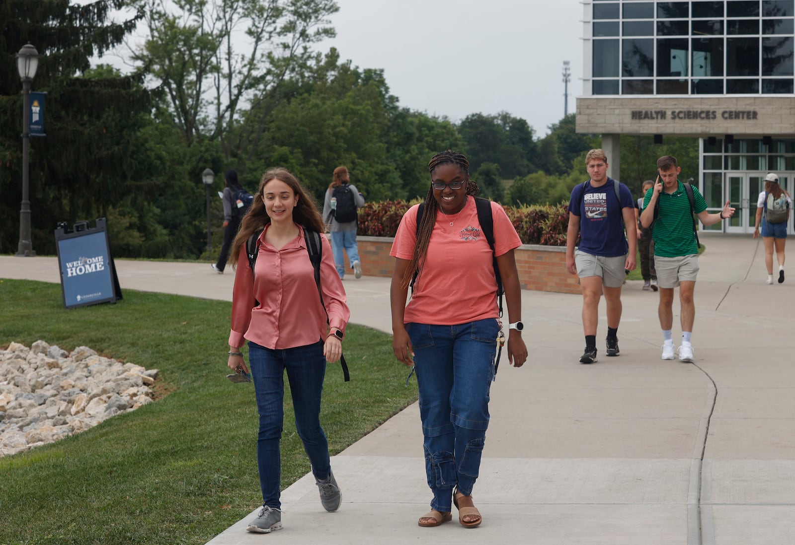 Students walk to class during the first week at Cedarville University on Thursday, August 21, 2025, in Cedarville. JOSEPH COOKE/STAFF