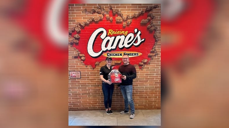 Michael Kizer won free Raising Cane's for a year after taking a survey on the bottom of a receipt. Contributed