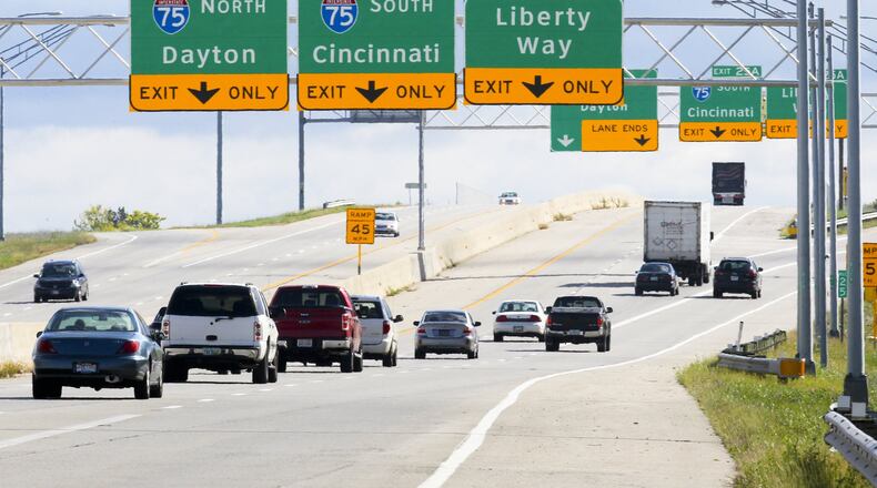 Butler County will spend $1 million on a design contract to start major modifications to the Liberty Way and Interstate 75 interchange. GREG LYNCH / STAFF