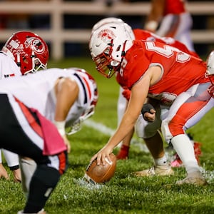 The Cedarville High School football team beat Southeastern 43-3 on Friday, Oct. 24 at Trojan Stadium. MICHAEL COOPER / STAFF PHOTOS