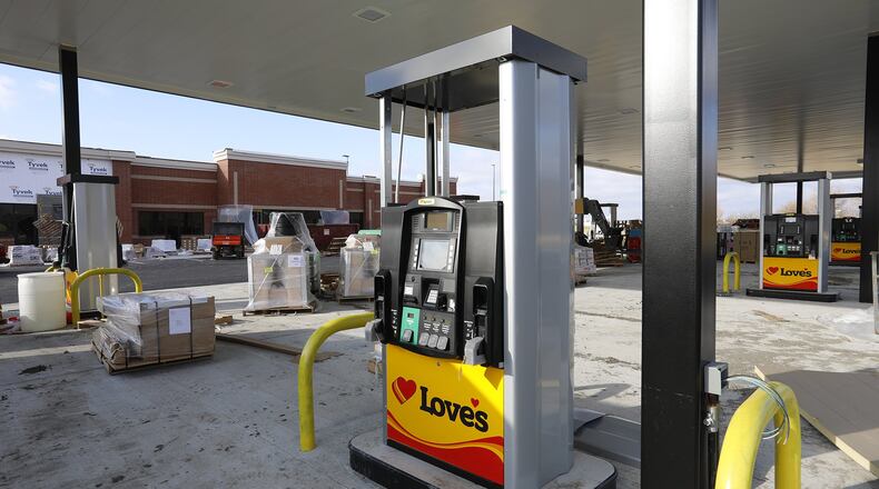 The new Love’s Travel Stop near Interstate 70 and Ohio 41 Thursday. Bill Lackey/Staff