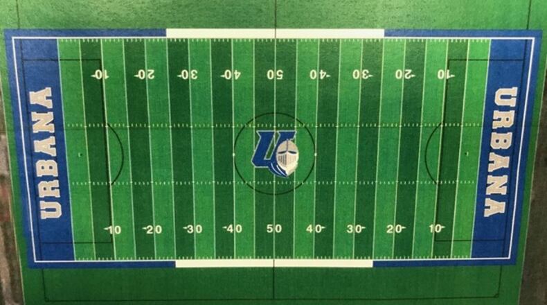A new synthetic field will be installed at Urbana University later this month. Photo provided by Urbana athletics.
