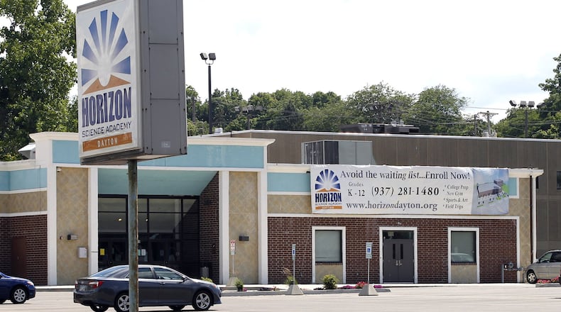 The three Horizon Science Academy schools in Dayton are sponsored by two different groups — the Buckeye Community Hope Foundation and the ESC of Lake Erie West. Both sponsors were rated “effective” by the Ohio Department of Education this week. TY GREENLEES / STAFF