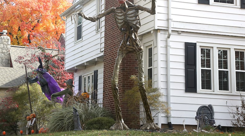 From inflatable monsters to horrific scenes of bloody carnage, a simple jack-o-lantern just won't do for some residents of Springfield, who pull out all the stops when it comes to decorating for Halloween. BILL LACKEY/STAFF