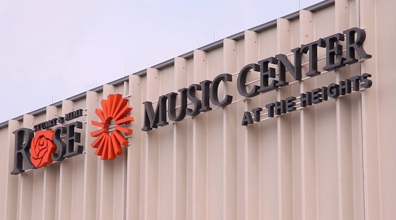 The Stuart and Mimi Rose Music Center at The Heights.  The music venue seats 4,200 in a covered amphitheater in Huber Heights.   TY GREENLEES / STAFF