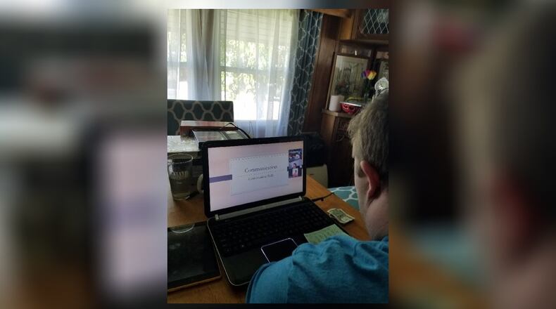 Daniel Holliday participating in his weekly TAC Academy Conversation Skills class. CONTRIBUTED