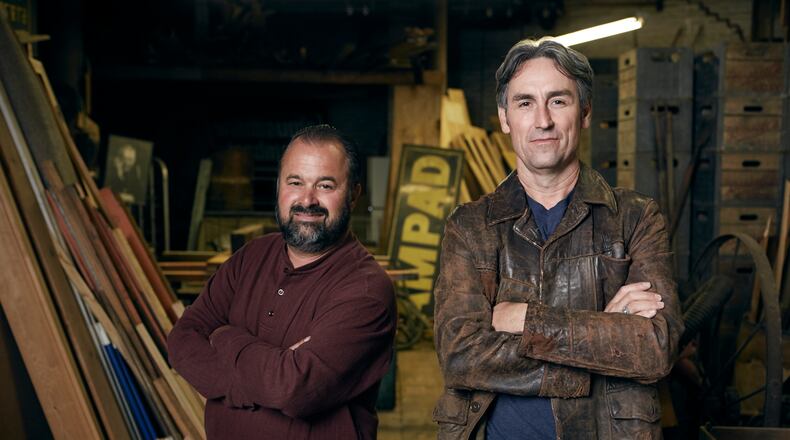Mike Wolfe and Frank Fitz of the hit TV series “American Pickers” on History will be seeking out unique and rare collectibles throughout the Buckeye State this summer. (CONTRIBUTED)