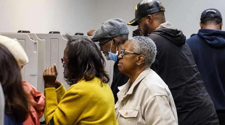 Lots of voters opted to vote early at the Montgomery County Board of Election Tuesday October 8, 2024 ahead of the general election last fall. Jim Noelker/Staff
