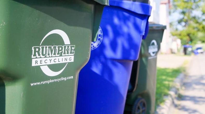 Trash and recycling collection by Rumpke Waste & Recycling will be suspended throughout today.