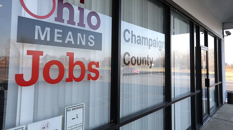 The Champaign County Department of Job and Family Services has received job training funds to help local families recover from impacts of the opioid addiction crisis. BILL LACKEY/STAFF