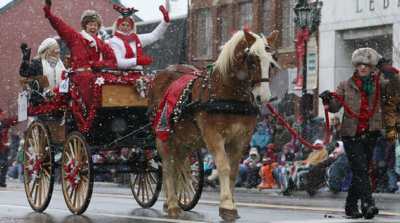 The annual Lebanon Historic Christmas Festival and Horse Drawn Carriage Parade in Lebanon, Ohio Saturday, Dec. 4, 2021.