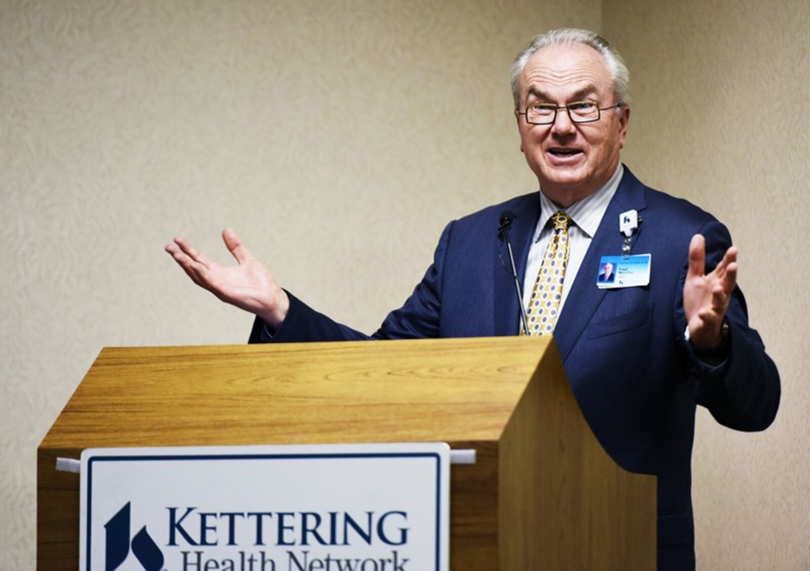 Fred Manchur, former CEO of Kettering Health, received nearly $1.5 million in "excess benefits" from the hospital network along with his wife, Mary Kaye Manchur, from 2016 through 2022, according to the hospital network's reports to the IRS. NICK GRAHAM/STAFF