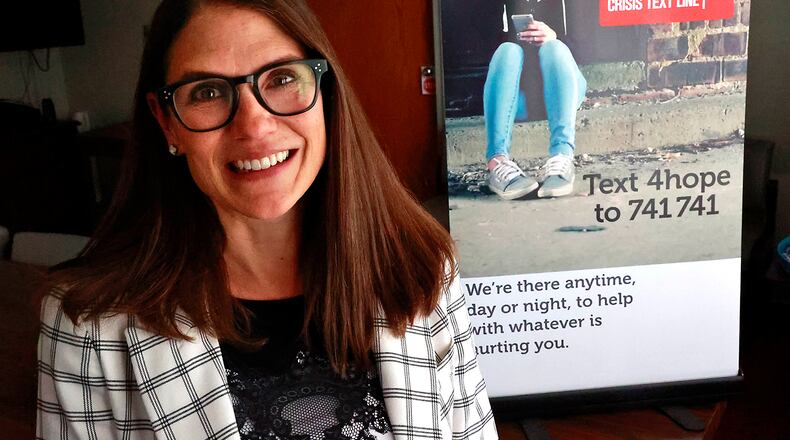 Greta Mayer, CEO of the Mental Health Recovery Board of Clark, Greene & Madison Counties, on Tuesday, May 16, 2023. BILL LACKEY/STAFF