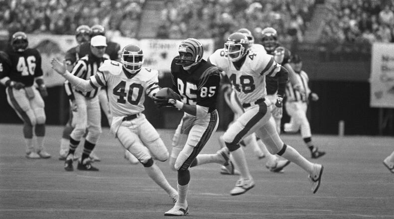 Former wide receiver Isaac Curtis will join the Bengals Ring of Honor this year, along with lineman Willie Anderson, the team announced Wednesday. FILE PHOTO