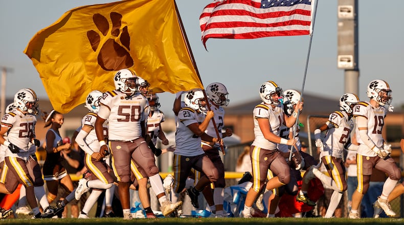 The Kenton Ridge High School football team beat Shawnee 42-14 on Friday, Sept. 12 in Springfield. MICHAEL COOPER / STAFF