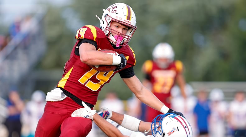 The Northeastern High School football team beat Greeneview 32-0 on Friday, Sept. 5 at Conover Field in Springfield. MICHAEL COOPER/STAFF