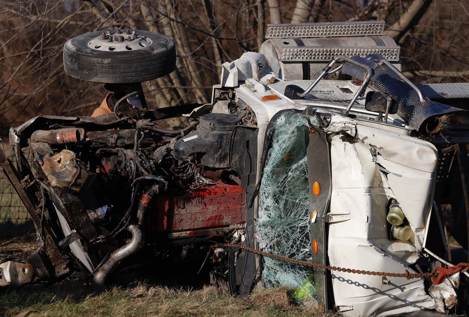 Photos from a semi-trailer crash on State Route 4 at Prairie Road in Moorefield Twp. that killed three people on Friday.
JOSEPH COOKE / STAFF