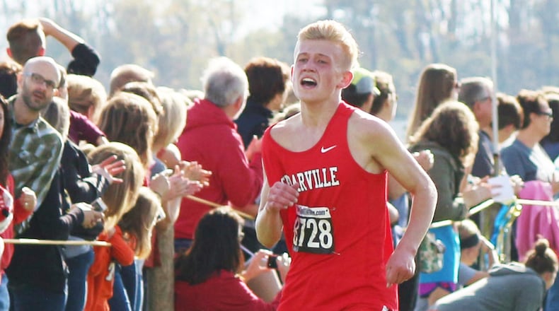 Cedarville sophomore Ethan Wallis, who finished 24th at the Division III state meet last season, returns to lead a strong Indians lineup. Cedarville missed qualifying for the program s first team appearance at state by three points last season. GREG BILLING / CONTRIBUTED