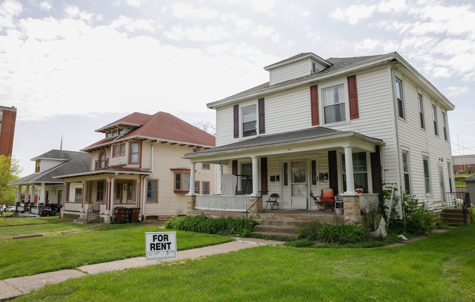 A home available for rent on Woodlawn Avenue on Wittenberg's campus on Wednesday, April 30, 2025, in Springfield. JOSEPH COOKE/STAFF