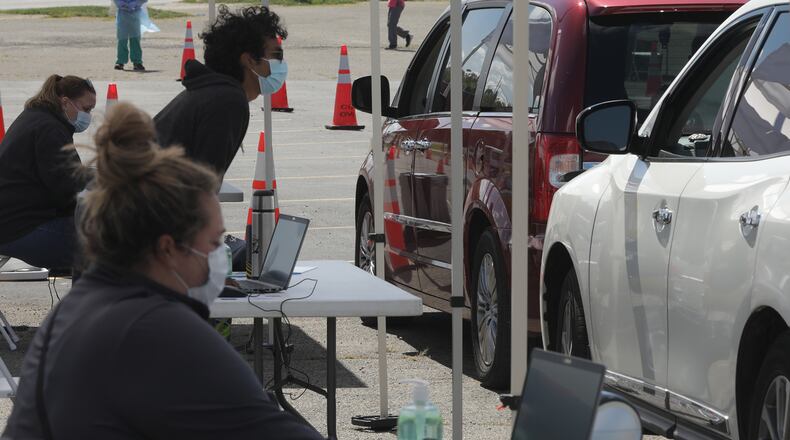The Clark County Combined Health District in partnership with the Ohio Department of Health and Ohio National Guard held a free COVID-19 pop-up testing clinic on Sept. 18 at Life in Christ Community Church. The health district is working to launch a semi-permanent COVID-19 testing site in the county. BILL LACKEY/STAFF