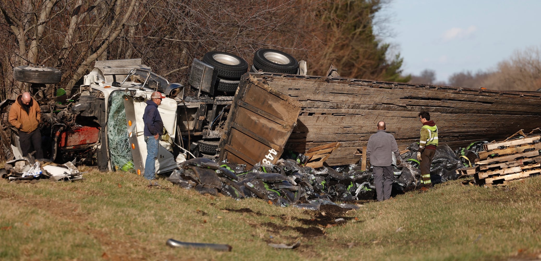 Fatal crash scene in Clark County