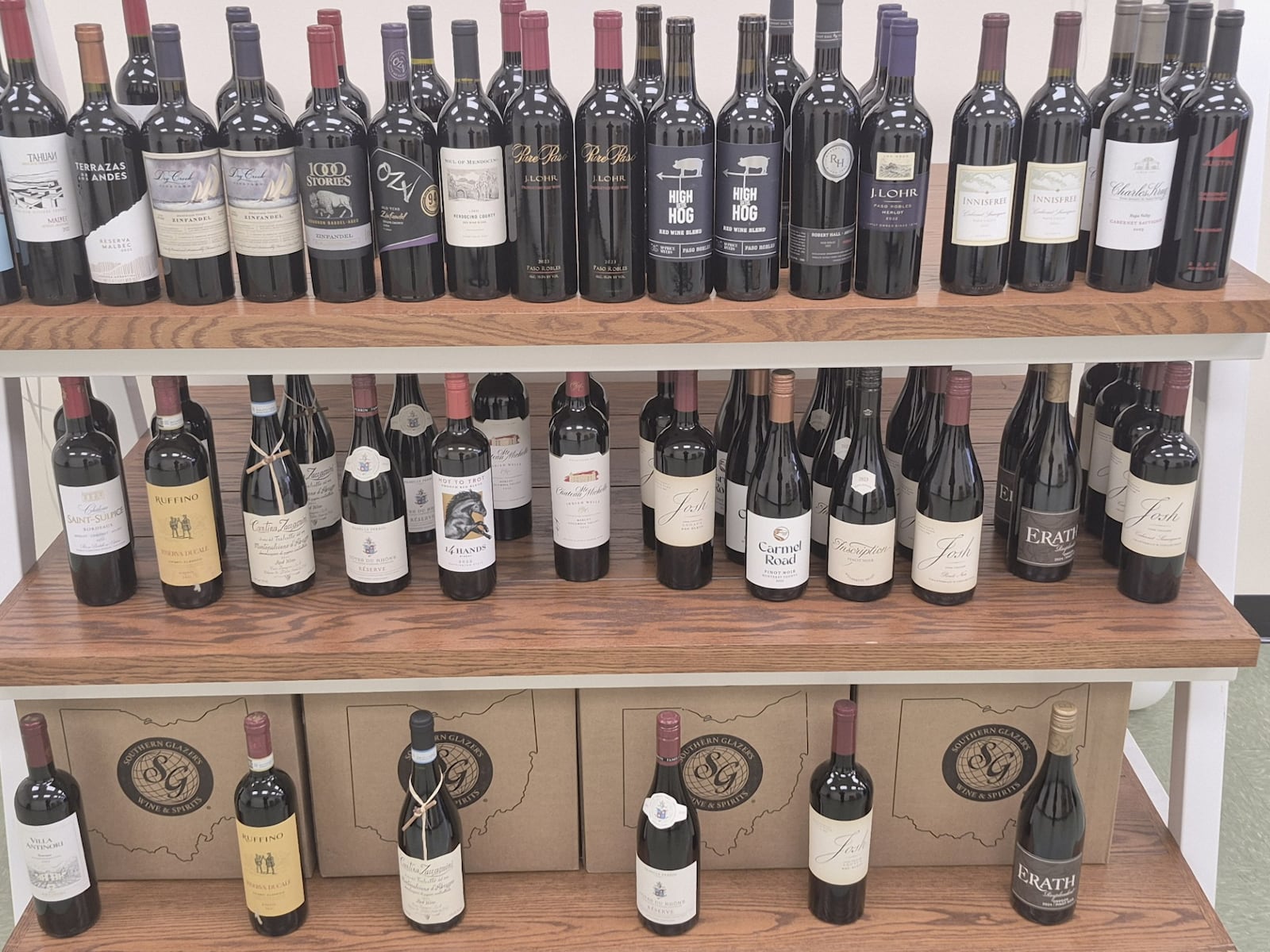 Wine and liquor tastings are available at Global Gourmet. Owner Nikki Markhoff said Sunday sales are in the works. MICHAEL KURTZ / STAFF