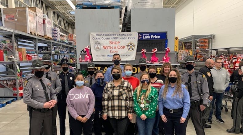 Clark State College’s criminal justice students will partner with the Clark County Sheriff’s Office and Ohio State Highway Patrol for the second time for the annual Shop with a Cop event. Contributed