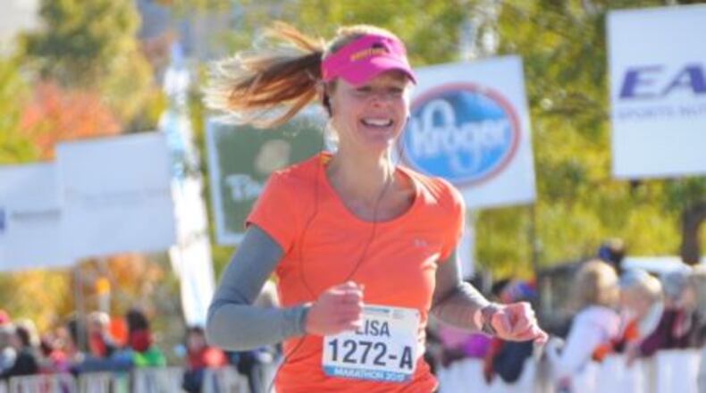 Lisa Duffey participated in the Columbus Marathon in 2015, qualifying for this year’s Boston Marathon. Contributed photo