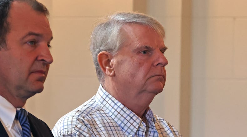 Robert Vanderhorst appears in Clark County Common Pleas Court for arraignment Friday, Feb. 18, 2022. BILL LACKEY/STAFF