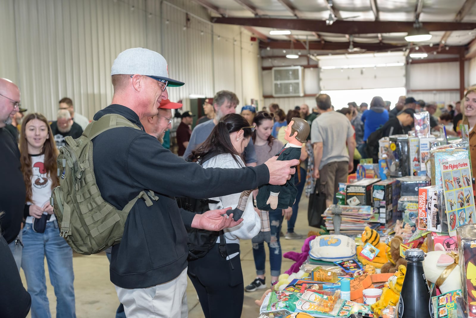 Route 68 Promotions hosted The Spring 2025 Great Ohio Toy Show at the Greene County Fairgrounds & Expo Center in Xenia on Saturday, March 29, 2025. The ticketed biannual event featured over 700 tables by vendors all over the United States spread out over seven buildings with vintage, antique, modern, diecast and hobby toys for sale. Food trucks were onsite, and entertainment was provided by DJ Marvel. TOM GILLIAM/CONTRIBUTING PHOTOGRAPHER