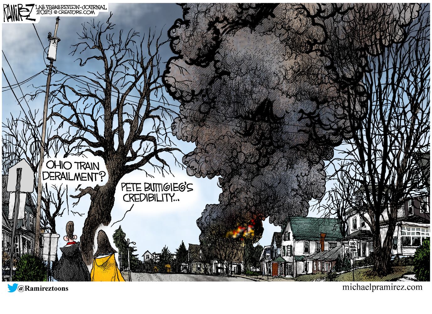 WEEK IN CARTOONS: Ohio derailment, unidentified flying objects and more