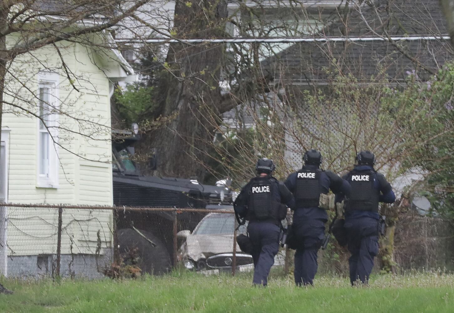 PHOTOS: Standoff on West Perrin Avenue