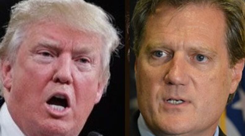 President Donald Trump and Congressman Mike Turner