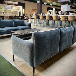 The food court at the former Miami Valley Centre Mall in Piqua has been transformed into The Social at Piqua Center, a dining and entertainment destination. NATALIE JONES/STAFF