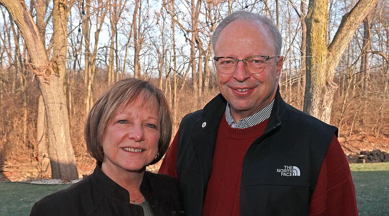 Scott and Kim Griffith at their Clark County home Wednesday, Dec. 21, 2022. The Griffiths were named this year's Clark County Luminaries. BILL LACKEY/STAFF