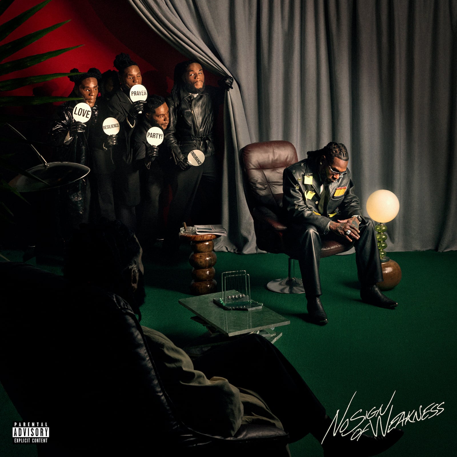 This album cover image shoes "No Sign Of Weakness " by Burna Boy. (Bad Habit/Atlantic Records via AP)